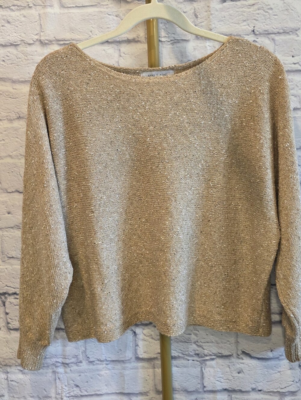 Grey & Gray Dolman Sleeve Knit Sweater - Size Medium (NWOT)
